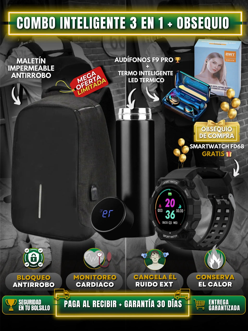 COMBO INTELIGENTE 3 EN 1 + SMART OBSEQUIO 🎁